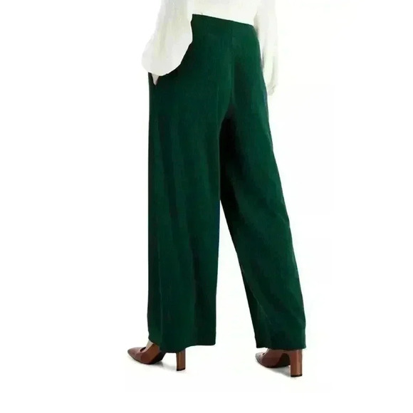 Alfani Women's Wide-Leg Pull-On Pants Green Cedar Basalm Size XL, $69.5 NWT - Picture 2 of 7